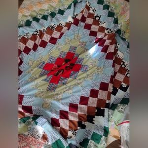 Quilt top handmade 68"x 81" approximately